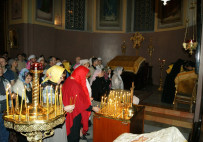 Всенощное бдение в Свято-Троицком Соборе Русской Духовной Миссии