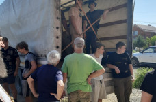 Отправка гуманитарного груза в зону СВО