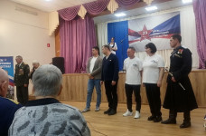 Концерт к 23 февраля в библиотеке хутора Ленина