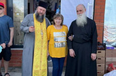 Молебен перед отправкой груза на СВО