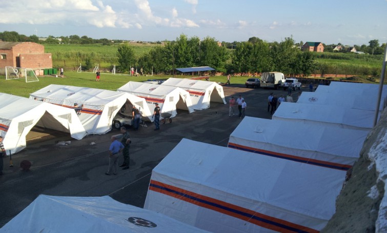 Палаточный лагерь для беженцев 