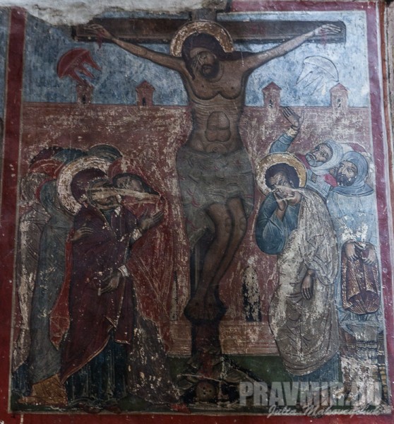 Башня над Хитоном Господним: Распятие Христово (фрагмент росписи)