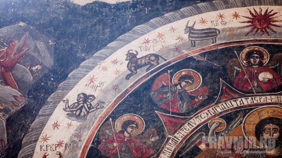 Фрагменты фрески «Страшный Суд»: знаки Зодиака